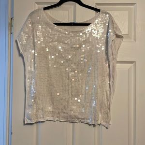 Sparkly white shirt